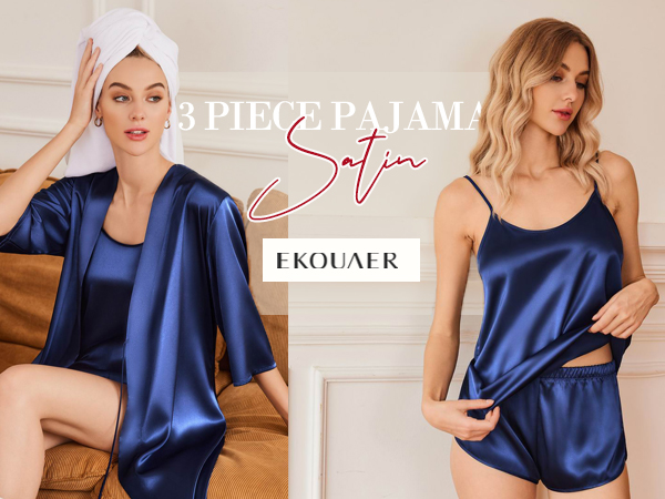 women satin pajama set