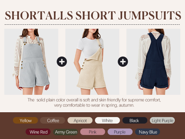 Shortalls Short Jumpsuits