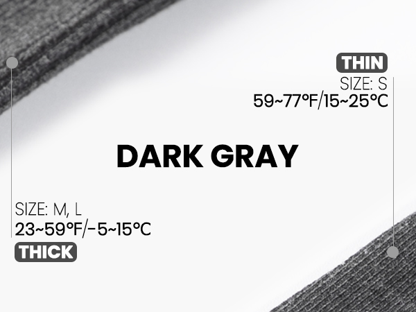 DARK GRAY, THIN, THICK, WARM, WINTER