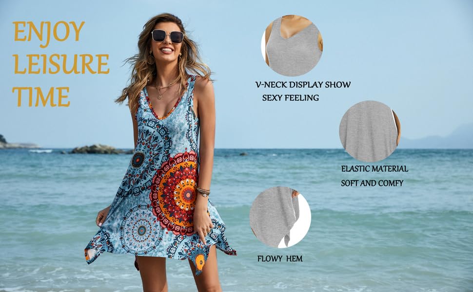 womens casual beach dress