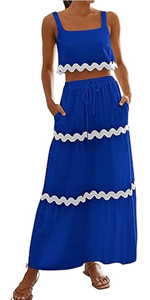 2 piece skirt set for women