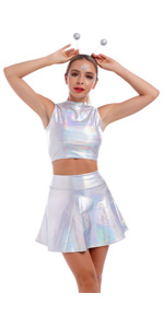 women space cowgirl alien costume