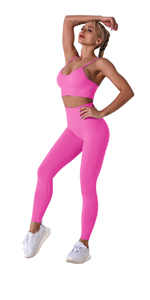 women workout sets yoga outfits 2 piece