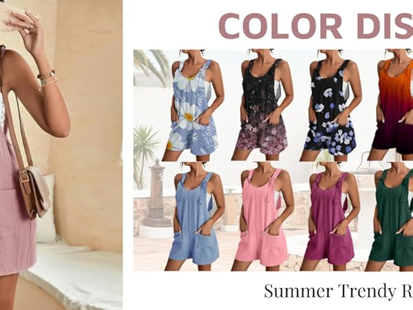 Loose Fit Short Overalls For Women 