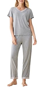 Pleated Loungewear Top Shorts Pjs Set