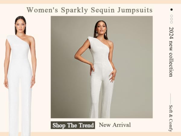 white sequin jumpsuits