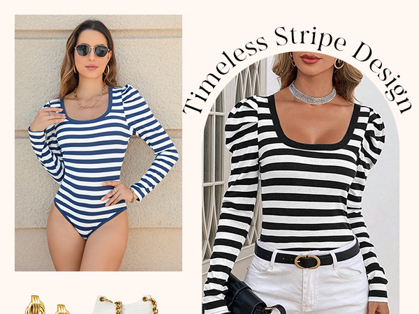 womens striped tops