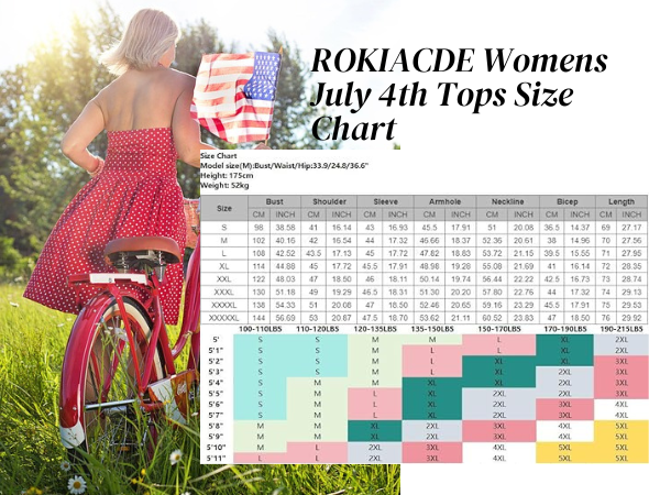 american flag tops for women