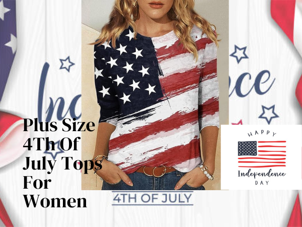 4th of july tops for women plus