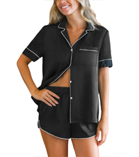 silk short sleeve pjs set