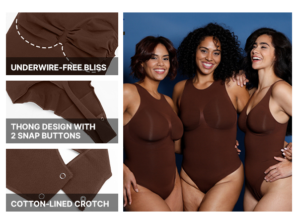 fit all the cups,no visible panty line, soft and skin friendly