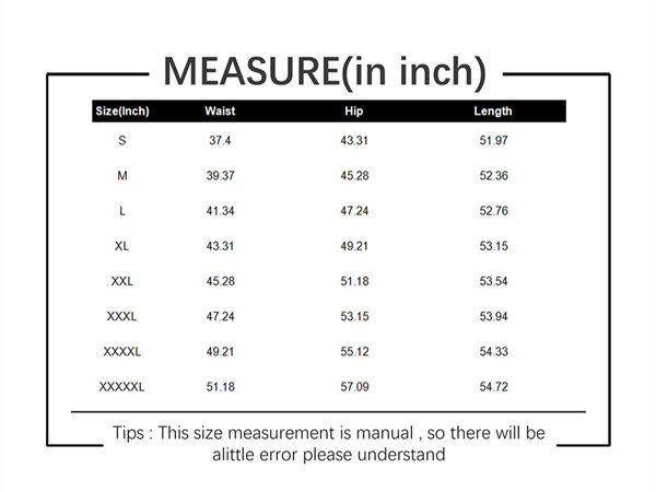 CCHZYSKO Size Chart