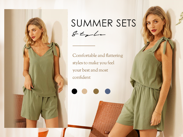 2 piece outfits for women summer