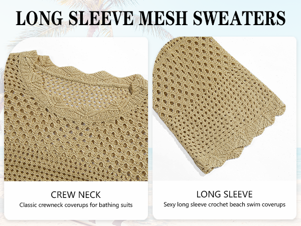 Mesh Knit Swimsuit Cover Up