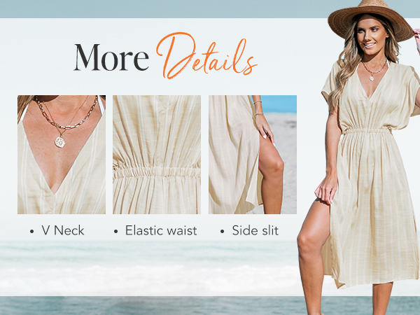 v neck beachwear