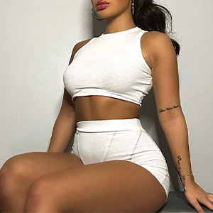 QZOOK White 2 Piece Set for Women