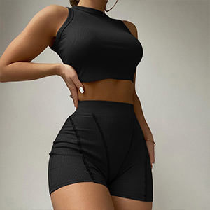 QZOOK Black 2 Piece Set for Women