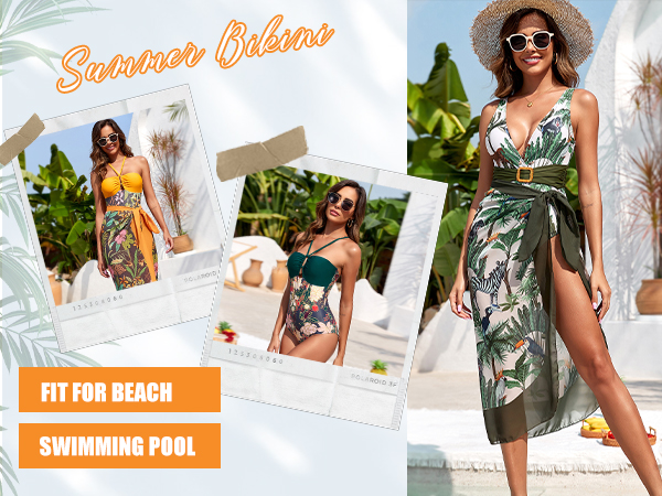 Bathing Suits with Cover Up for Women