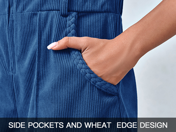 side pockets and wheat edge design