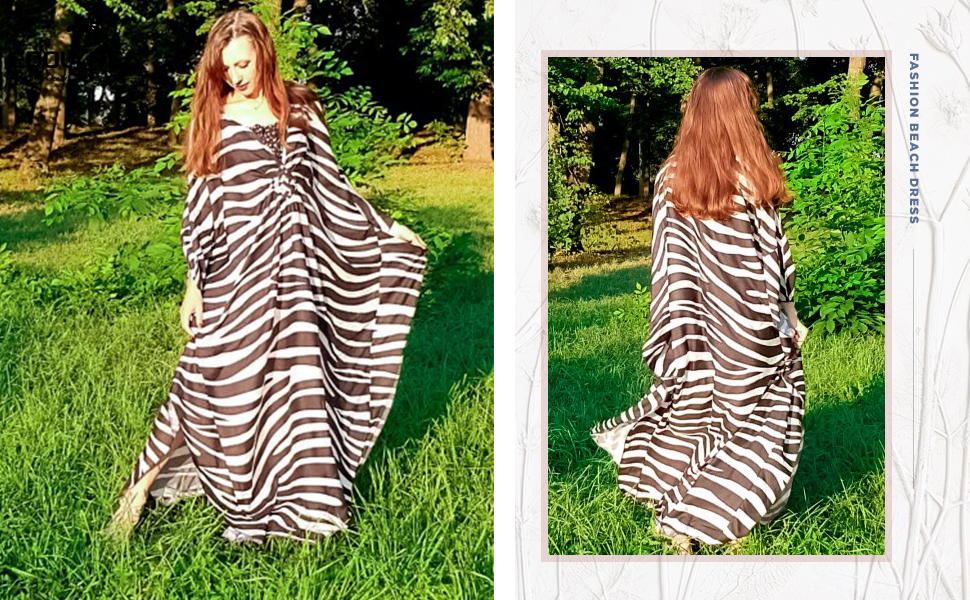 Zebra print irregular robe