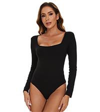 square neck bodysuit