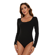 scoop neck bodysuit