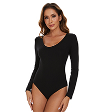 v neck bodysuit