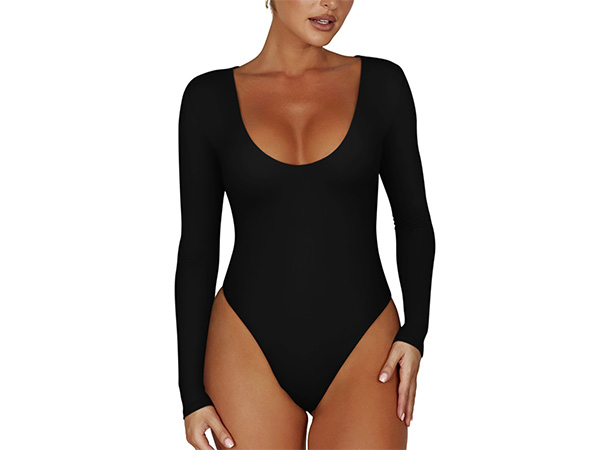 Sexy Scoop Neck Bodysuits