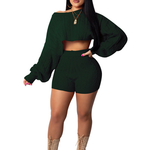 women two piece short set