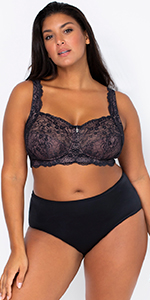 curvy couture luxe lace unlined wire-free