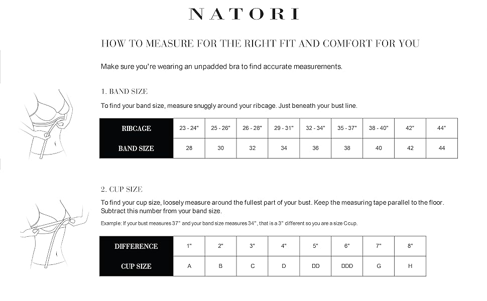 Natori size chart