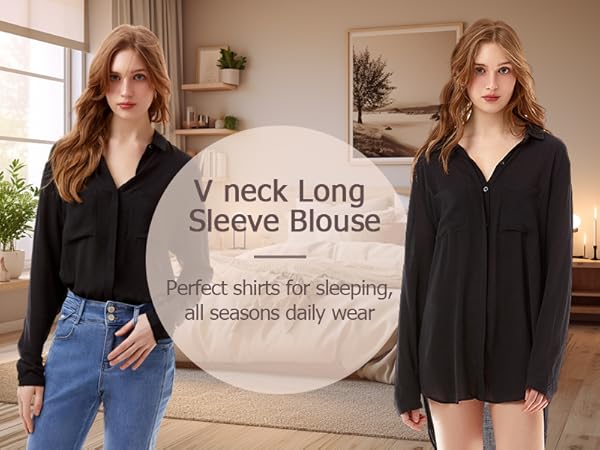 Black Button Up Shirt Women