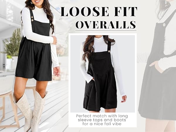 loose fit overalls