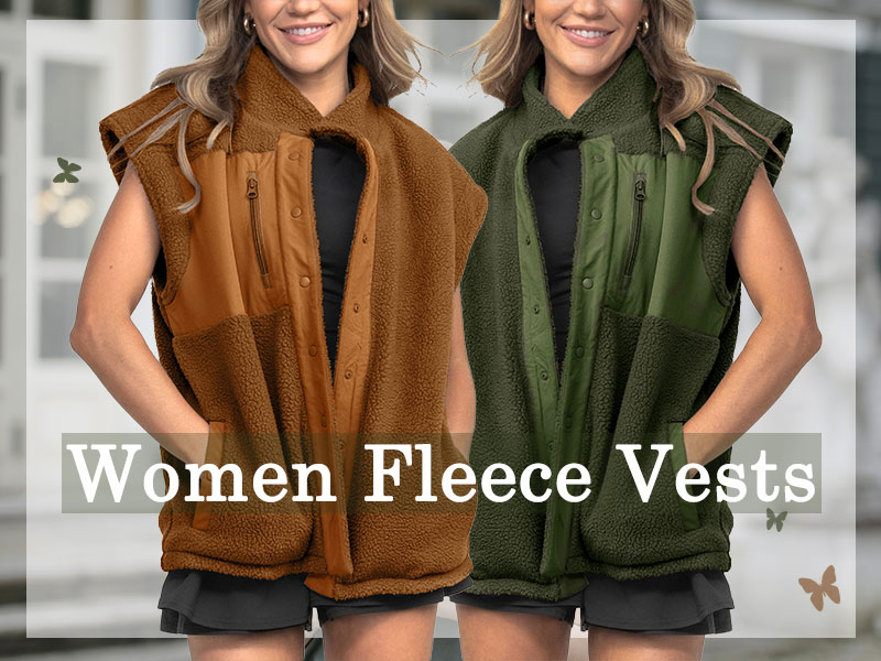 Wefebi Oversized fleece vest