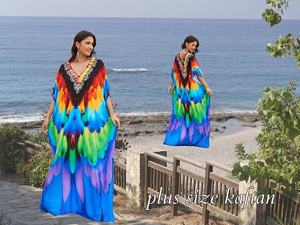 caftans for women loungewear plus size colorful kaftan animal print mumu robes