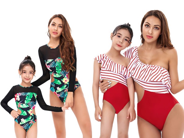 family matching swimsuits