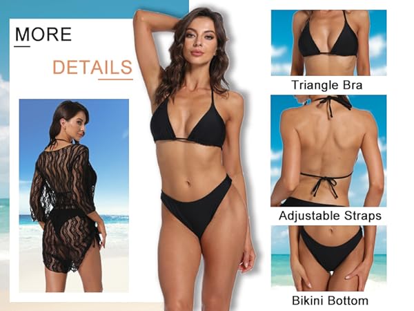 3 piece swimsuit sets