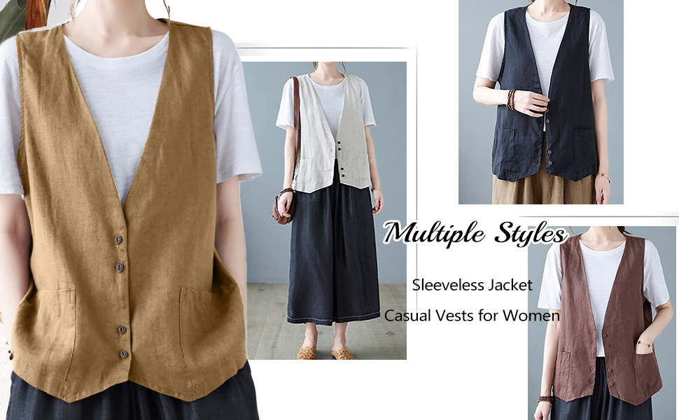 casual vests for women