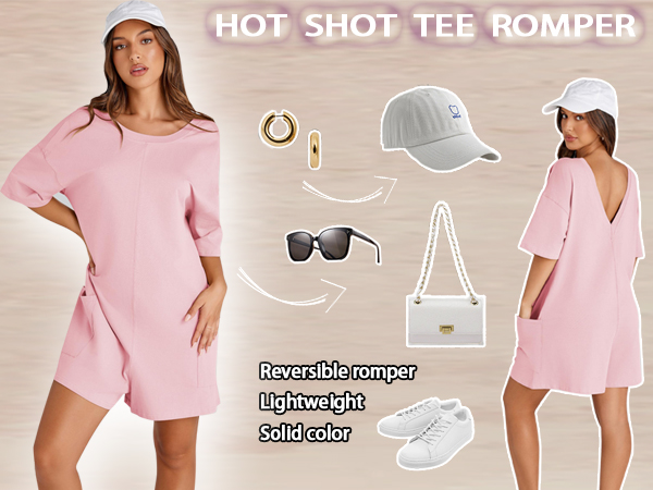 Hot Shot Tee Rompers for Women