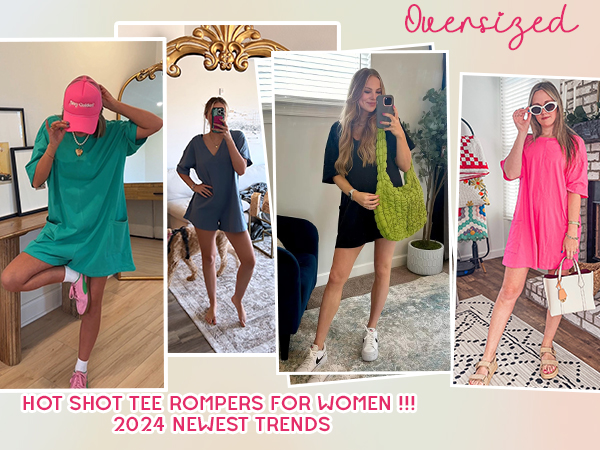 Hot Shot Tee Rompers for Women