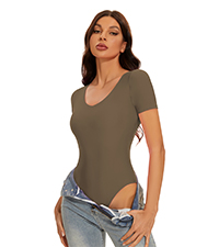 brown shapewear bodysuit