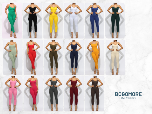 Color Variations for Bodycon Jumpsuits