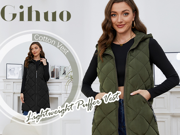 sleeveless puffer jacket