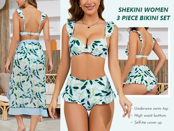 3 piece swimsuits for women