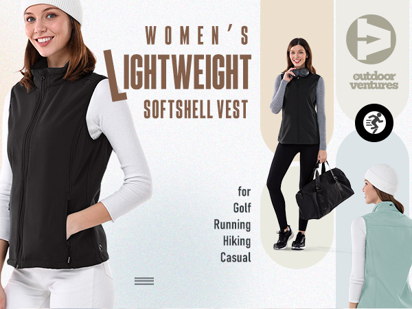 womens Lightweight Softshell Vest