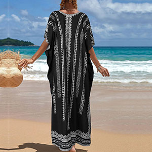 Women''s Kaftan Dresses Tunic Kimono Maxi Caftan Plus Size Lounge Dress