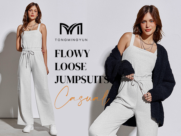 Flowy Loose Jumpsuits