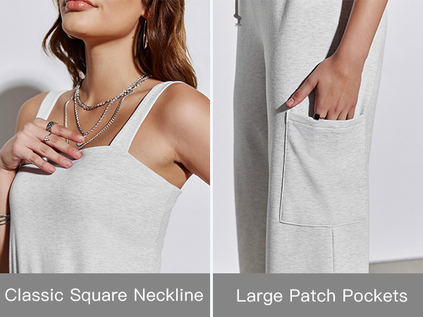 classic square neckline