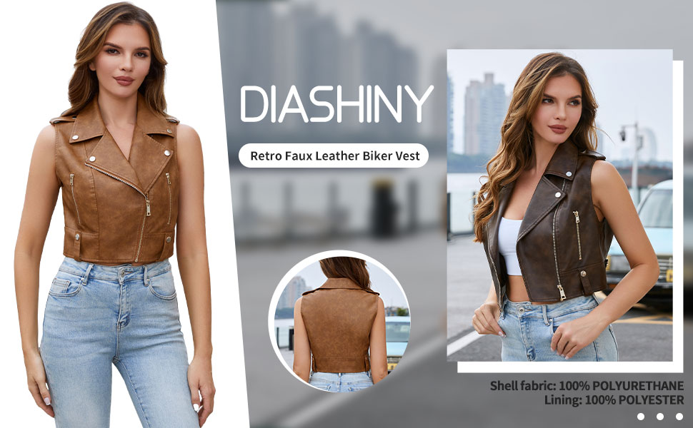 Faux Leather Vest