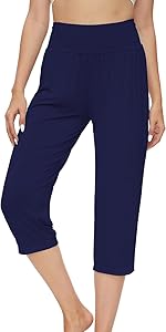 WiWi Viscose from Bamboo Women''s Capri Pajama Pants